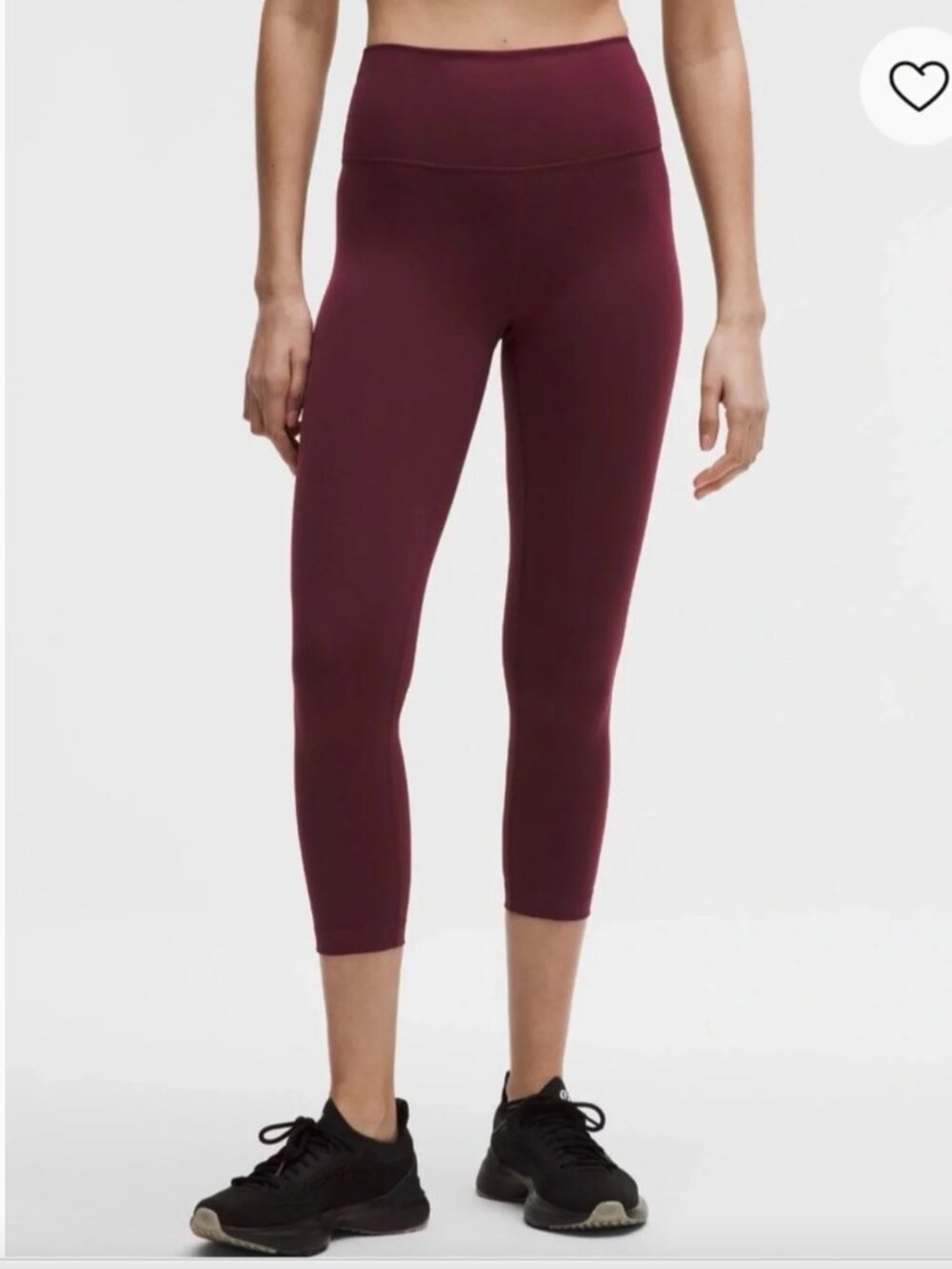 Lululemon Maroon Align cropped leggings